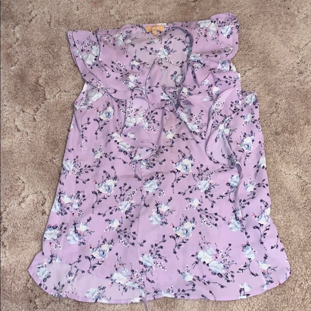Lilac loose fitting blouse